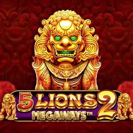 5 Lions Megaways 2 online game logo by Pragmatic Play on cowboyspin-casino.pt