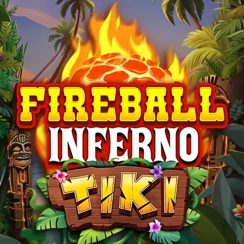 Fireball Inferno Tiki slot icon by NetEnt, available at Cowboy Spin Casino