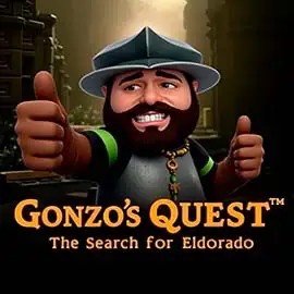 Gonzo's Quest game by NetEnt – logo hosted on Cowboy Spin Casino
