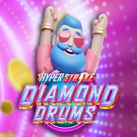 Hyper Strike Diamond Drums online game logo by Gameburger Studios on cowboyspin-casino.pt