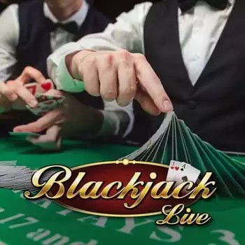 Live Blackjack game by Evolution – logo hosted on Cowboy Spin Casino