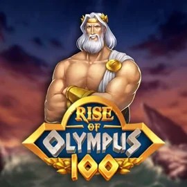 Rise of Olympus 100 slot logo by Play'n GO at Cowboy Spin Casino